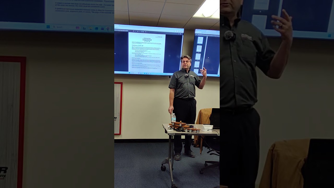 Jim goes over concrete guide for lift racks