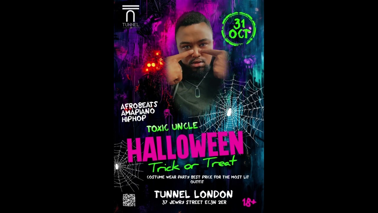 Londons Halloween Amapiano Dress Up Party live at Tunnel with Dj Stixx ft Mc Dragon promo mix 2025