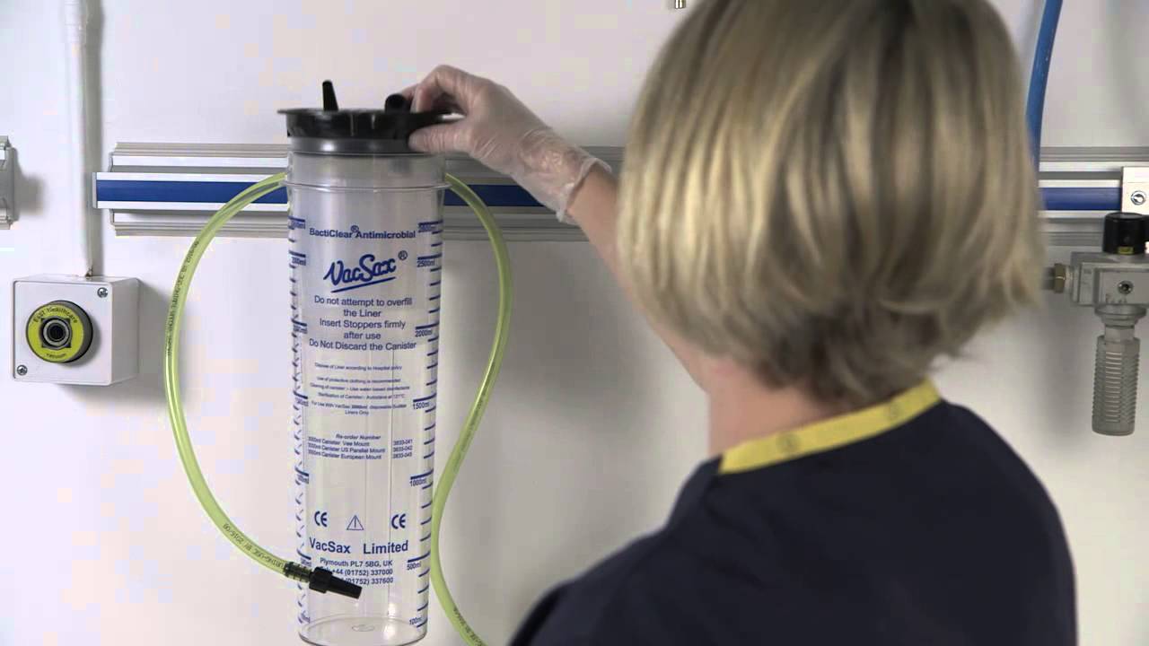 VacSax BactiClear Antimicrobial Suction Liners - Single set up