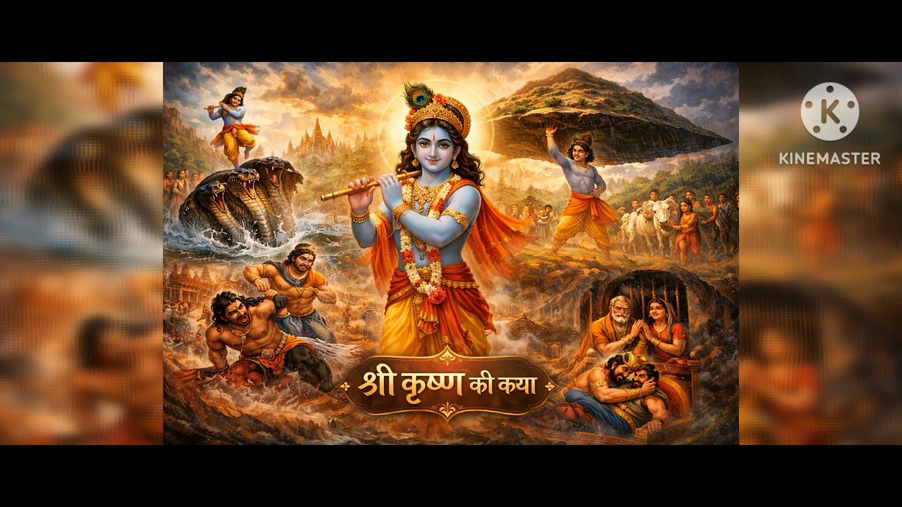 श्री कृष्ण की सम्पूर्ण कथा | जन्म से कंस वध तक | Divine Story of Lord Krishna🥰🥰