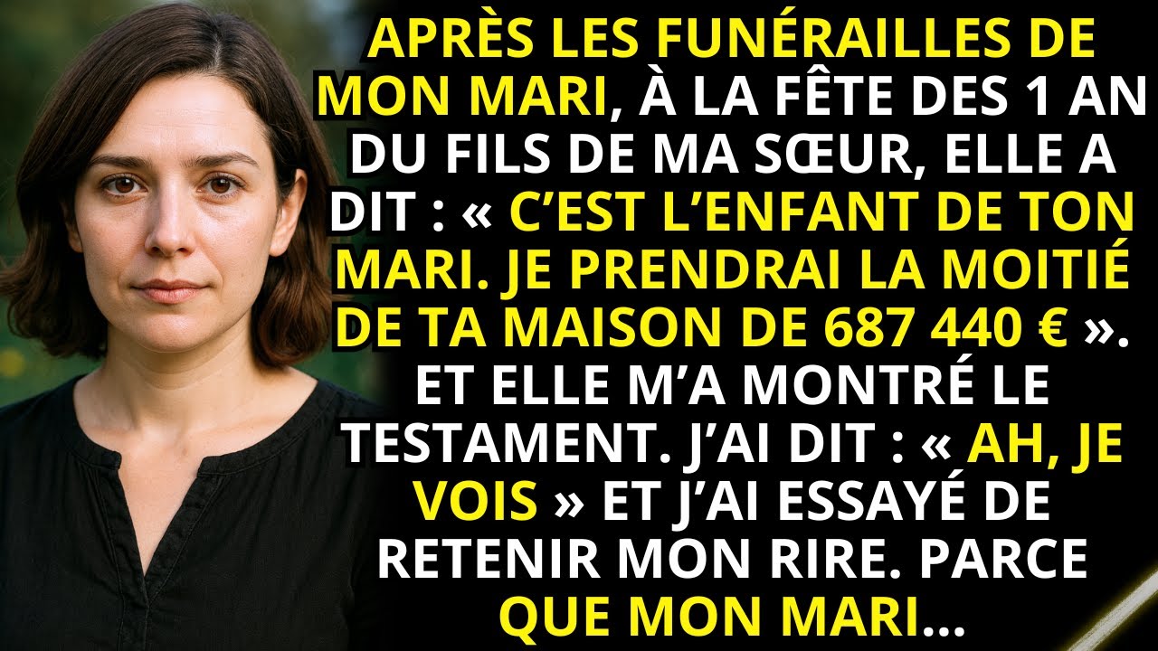 Après les funérailles de mon mari, ma sœur a révélé que son fils était l’enfant de mon mari. Alors…
