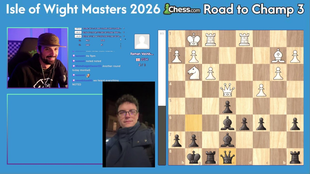 Isle of Wight Masters | Round 3 commentary by @houseline