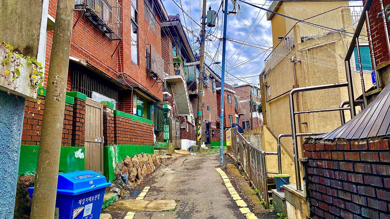 Прогулка от задних аллеев Сансу-донга до Hapjeong Sky Road в Сеуле