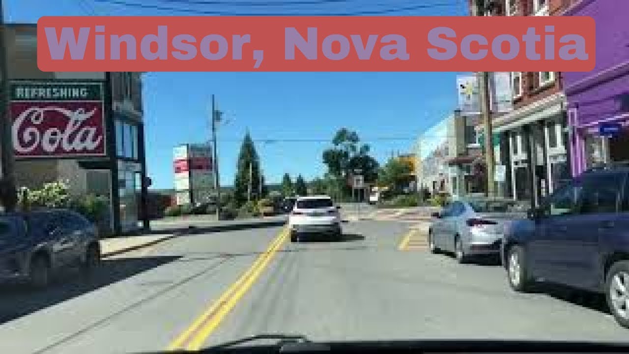 Driving in Windsor, Nova Scotia, Canada