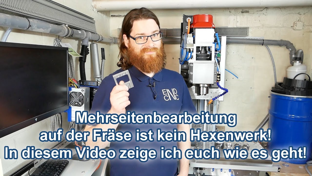 3 Seiten Bearbeitung in Fusion360 und auf meiner Diy Fräse