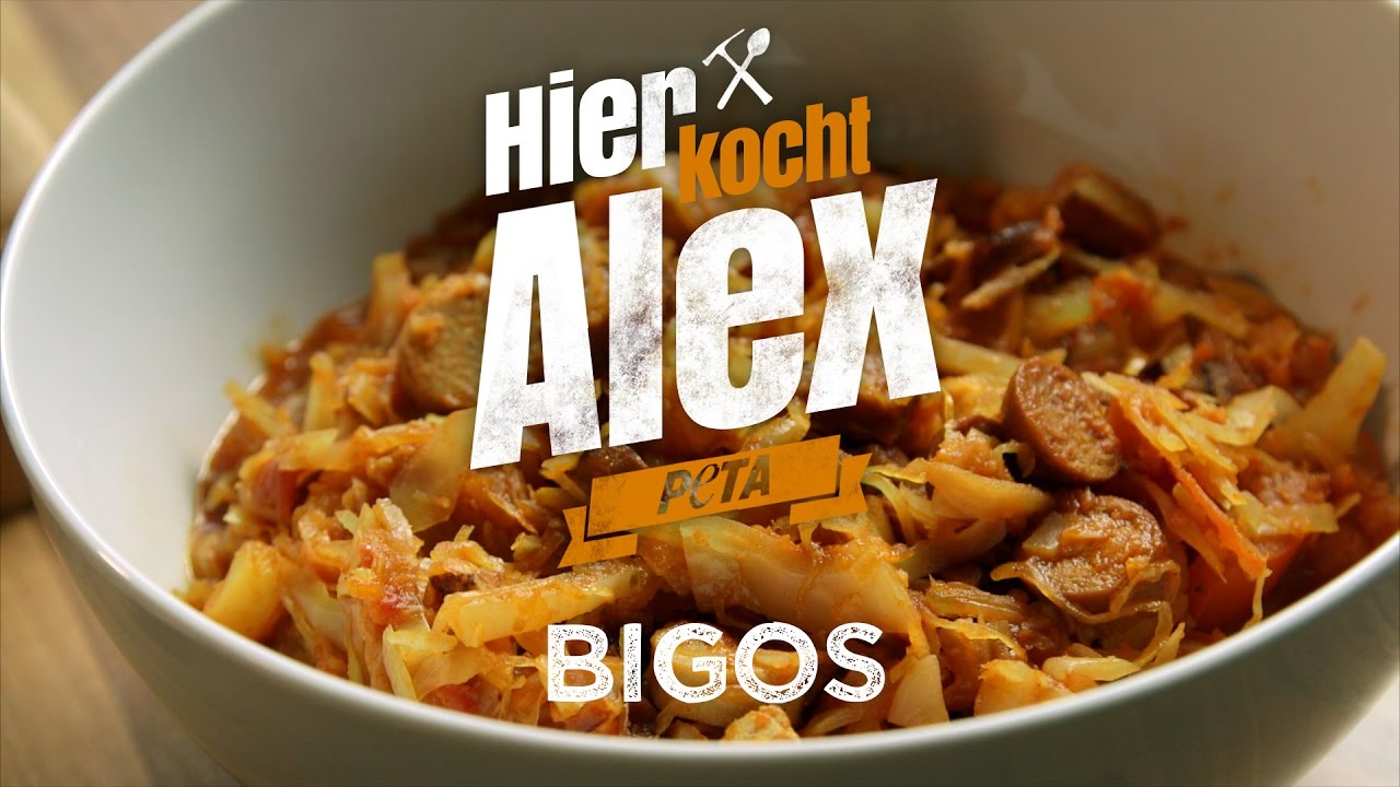 Hier kocht Alex - veganes Bigos / PETA