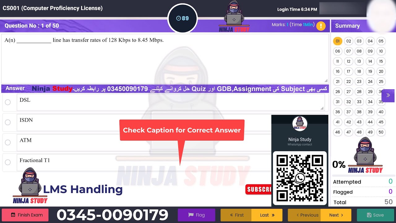 Cs001 | Final Term | Computer Proficiency License | Latest Papers | Ninja Study
