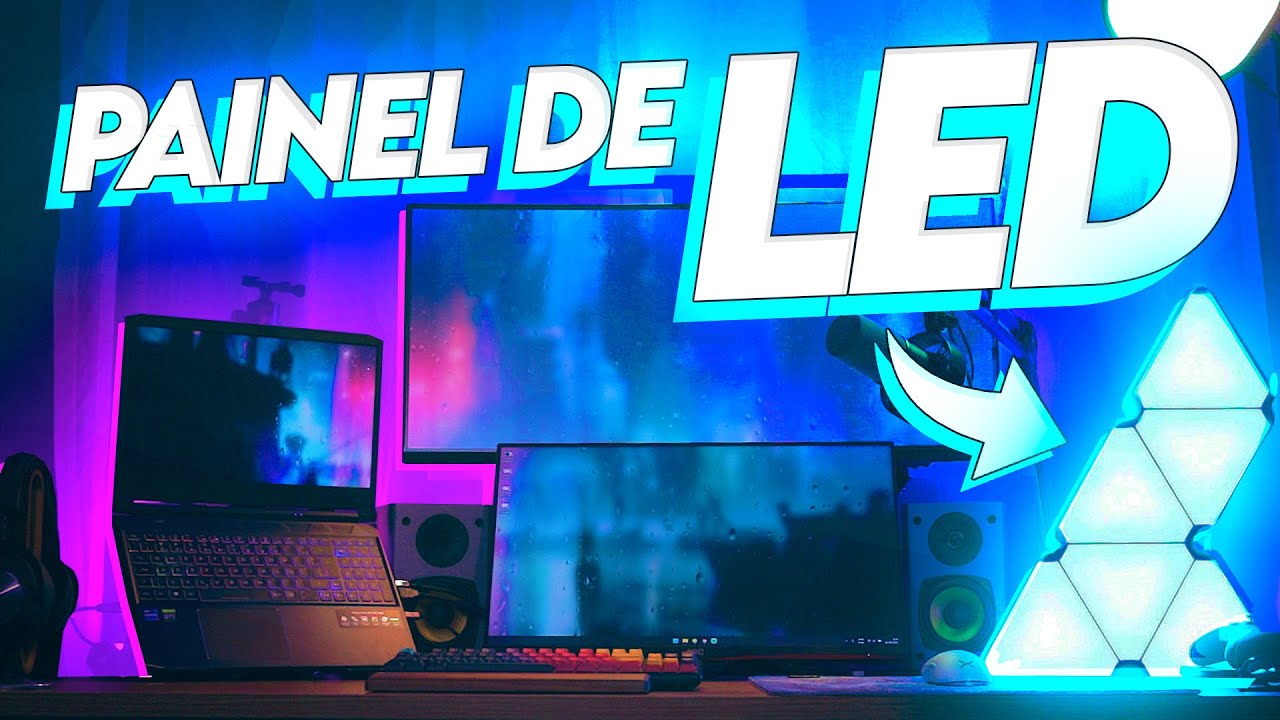 Painéis de LED no estilo NANOLEAF só que + BARATOS pro seu SETUP!