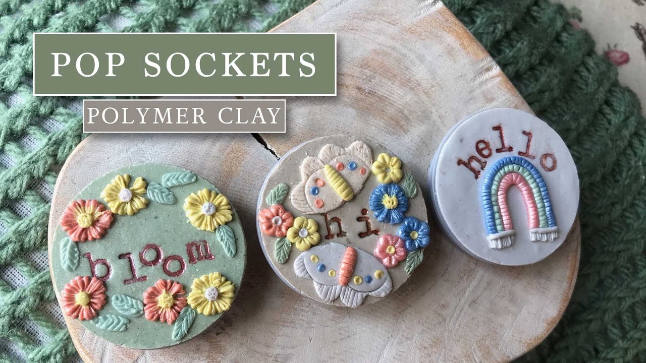 Polymer Clay Tutorial 67: Custom DIY PopSocket / Phone Grip