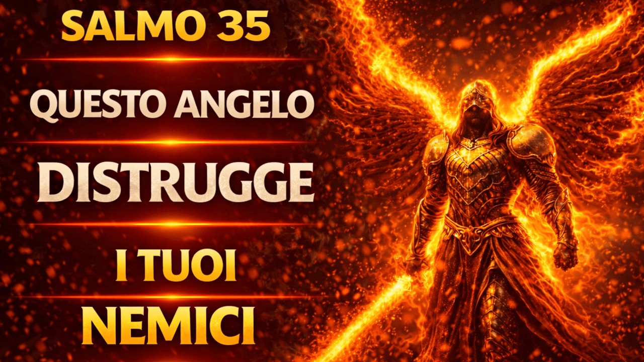⚖️ SALMO 35: Questo Angelo Distrugge il Tuo Nemico - Contro Stregoneria, Maledizioni e Invidia 🔥⚔️