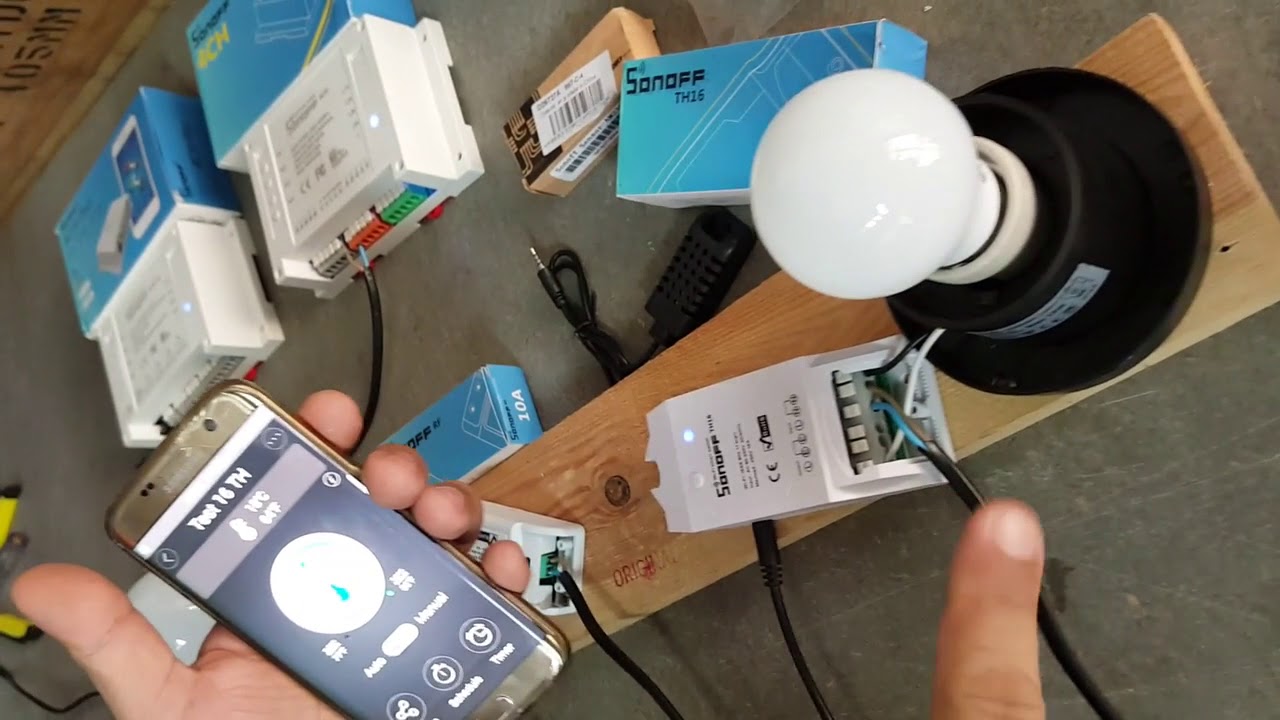 Sonoff เครื่องควบคุม เปิด-ปิดอุปกรณ์ไฟฟ้า ผ่าน Wifi