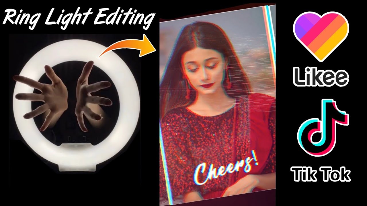 How to add ring light in your tiktok video || new viral tiktok video editing tutorial