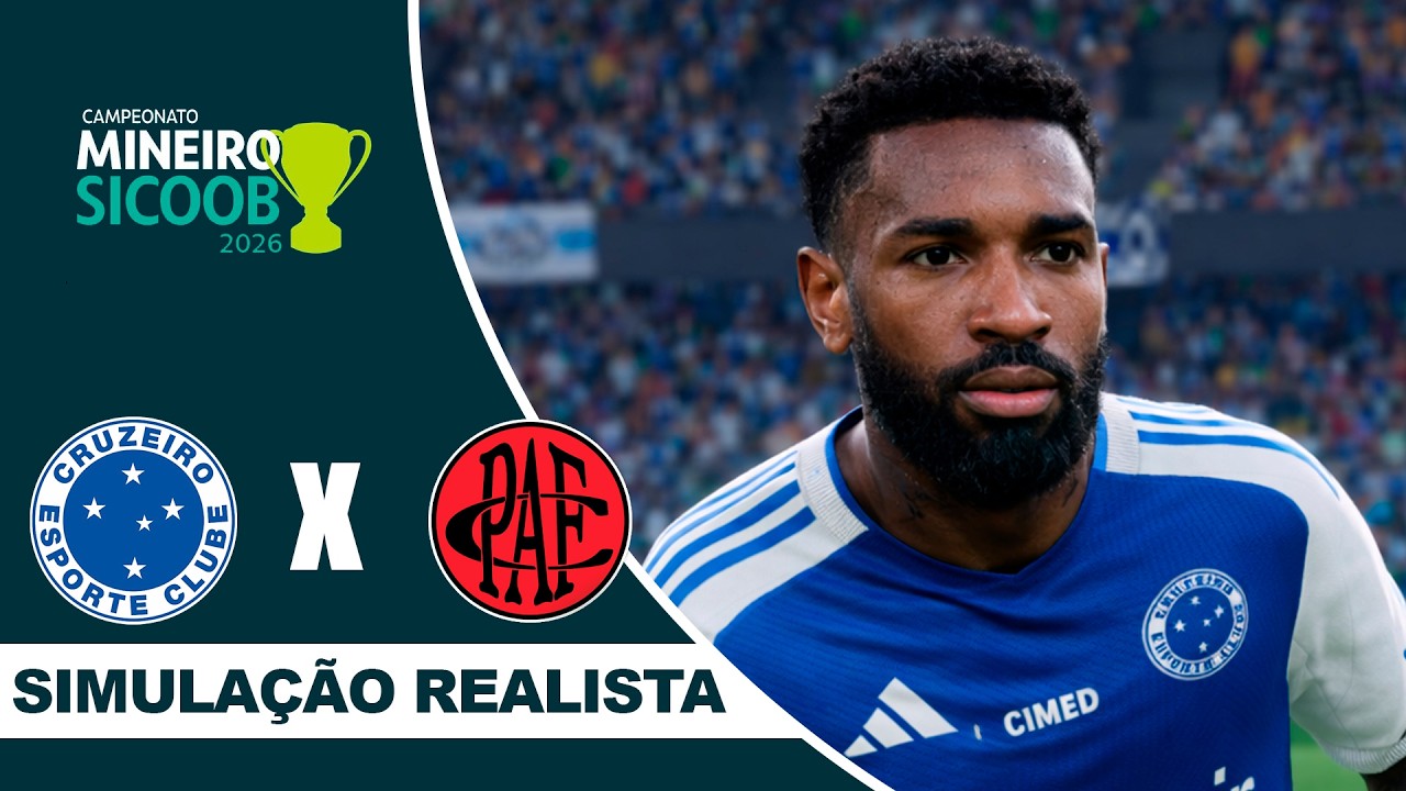 CRUZEIRO X POUSO ALEGRE | Campeonato Mineiro 2026 SEMIFINAL | Simulação Realista