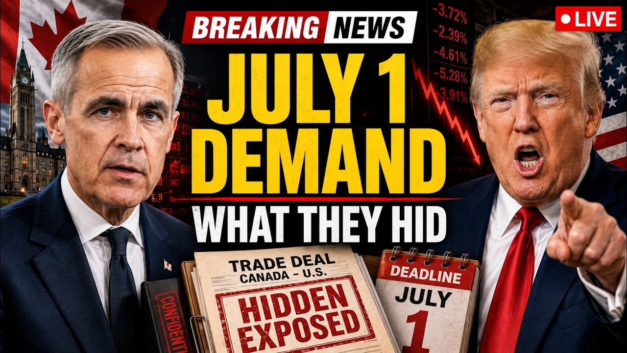 JUST IN: Trump DEMANDS July 1 Trade Deal &mdash; Carney Reveals What Washington Tried to Hide