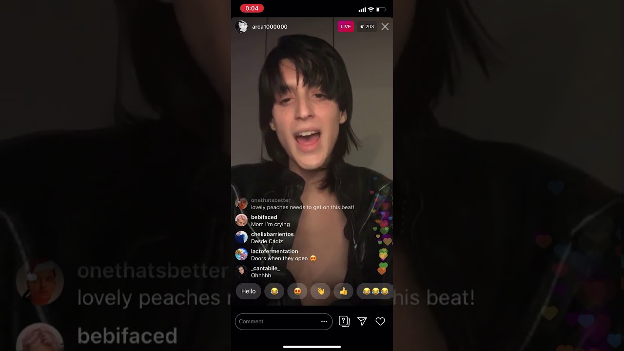 Arca playing new music on Instagram live