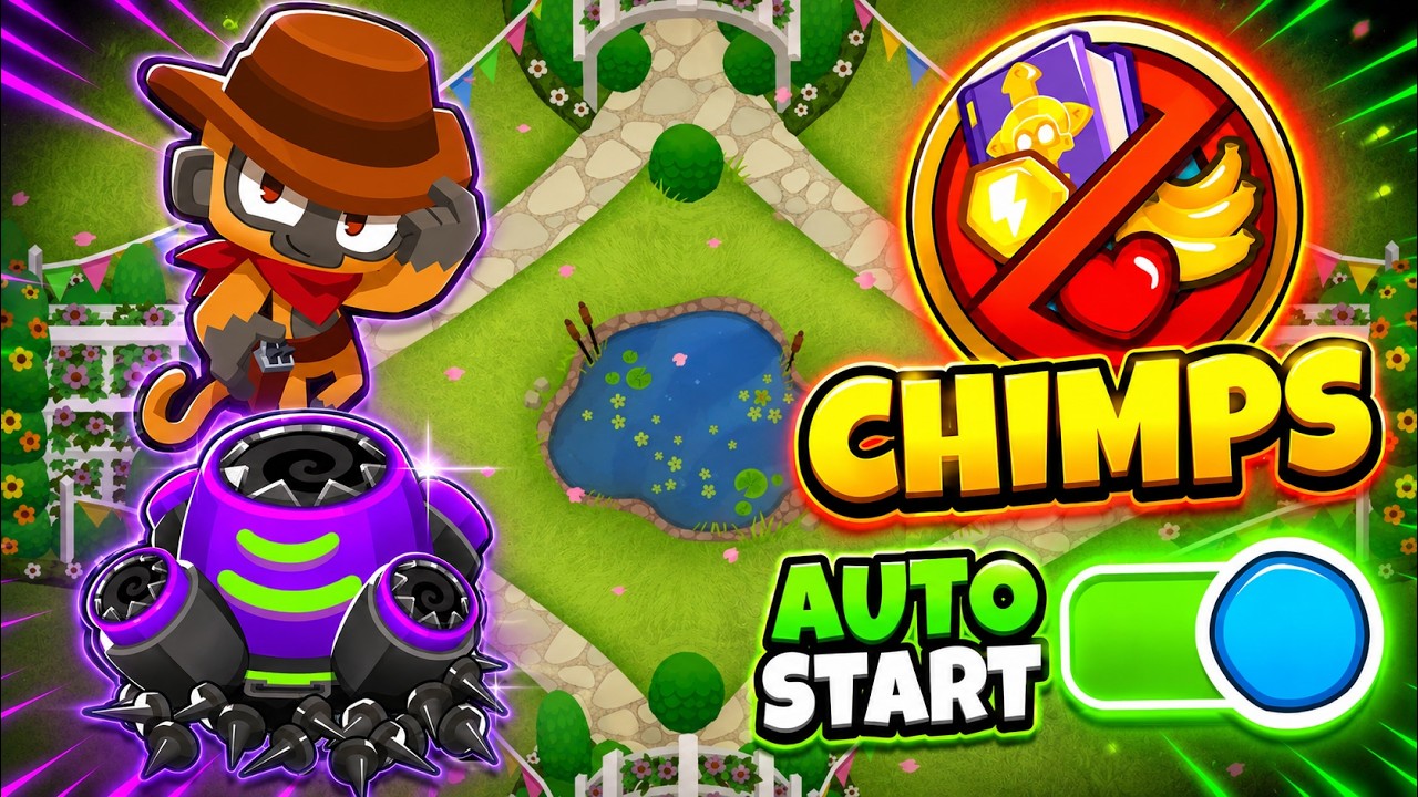 BTD6 CHIMPS Quad Guide | Full Auto Start + Hidden Achievement | Recent Patch