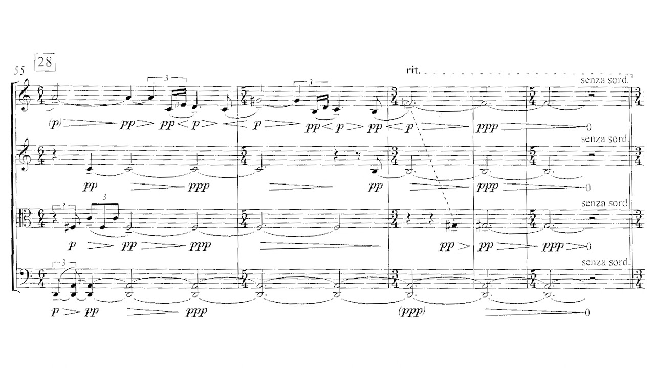 [Valentin Silvestrov] String Quartet No.3 (Score-Video)
