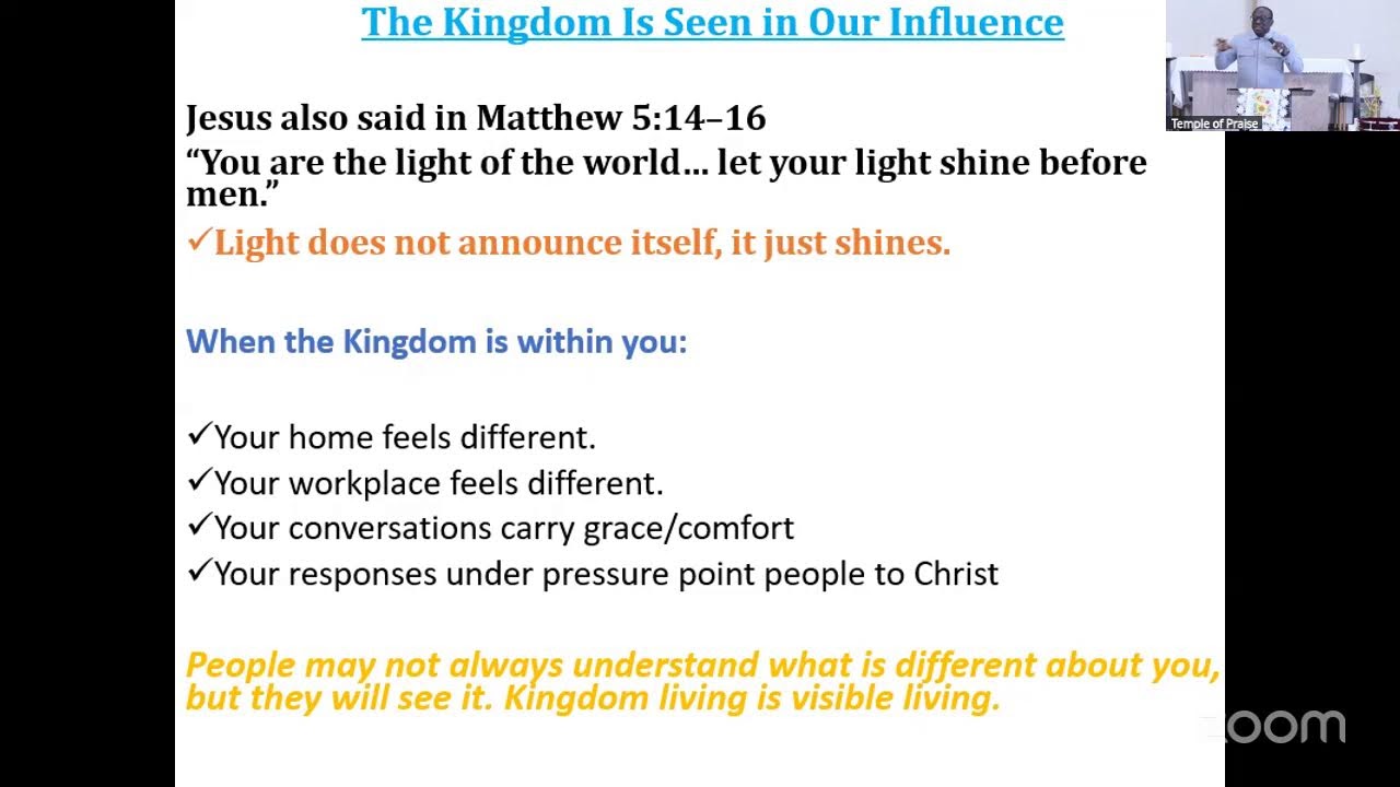 THE KINGDOM OF GOD IS WITHIN YOU-BRO MARK TAYLOR