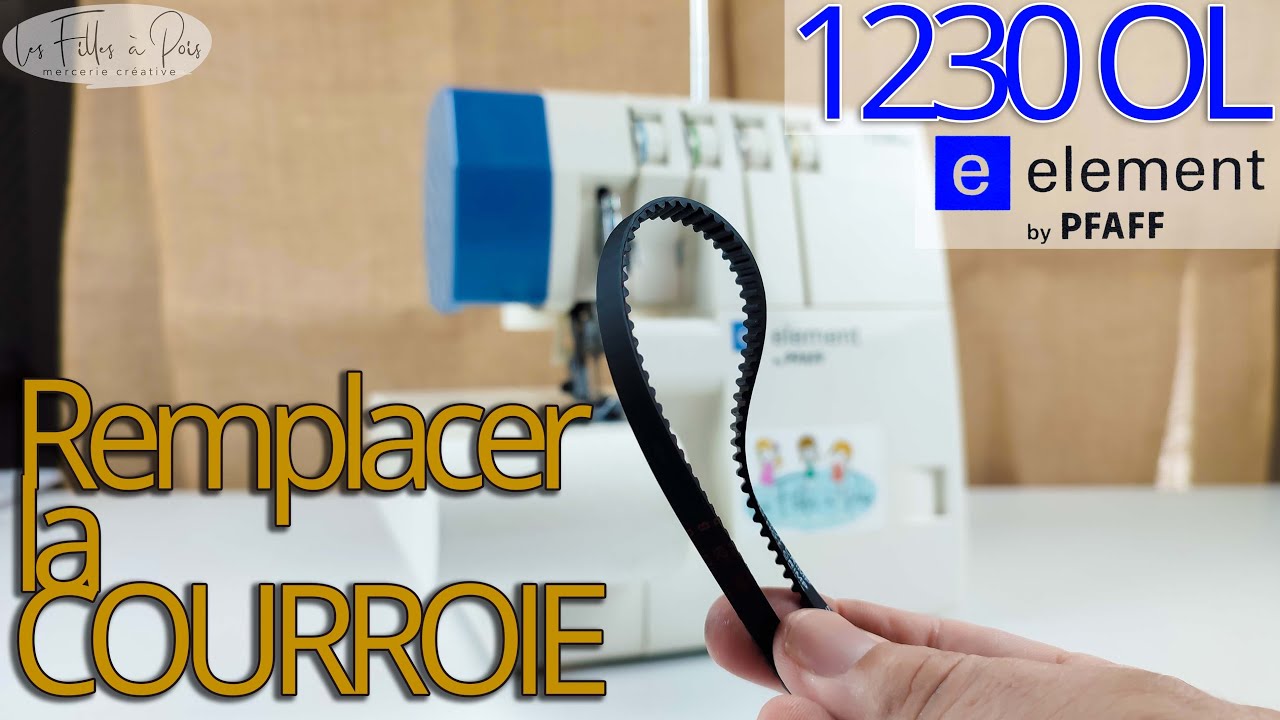 Remplacer la courroie crantée de la surjeteuse PFAFF 1230ol LIDL