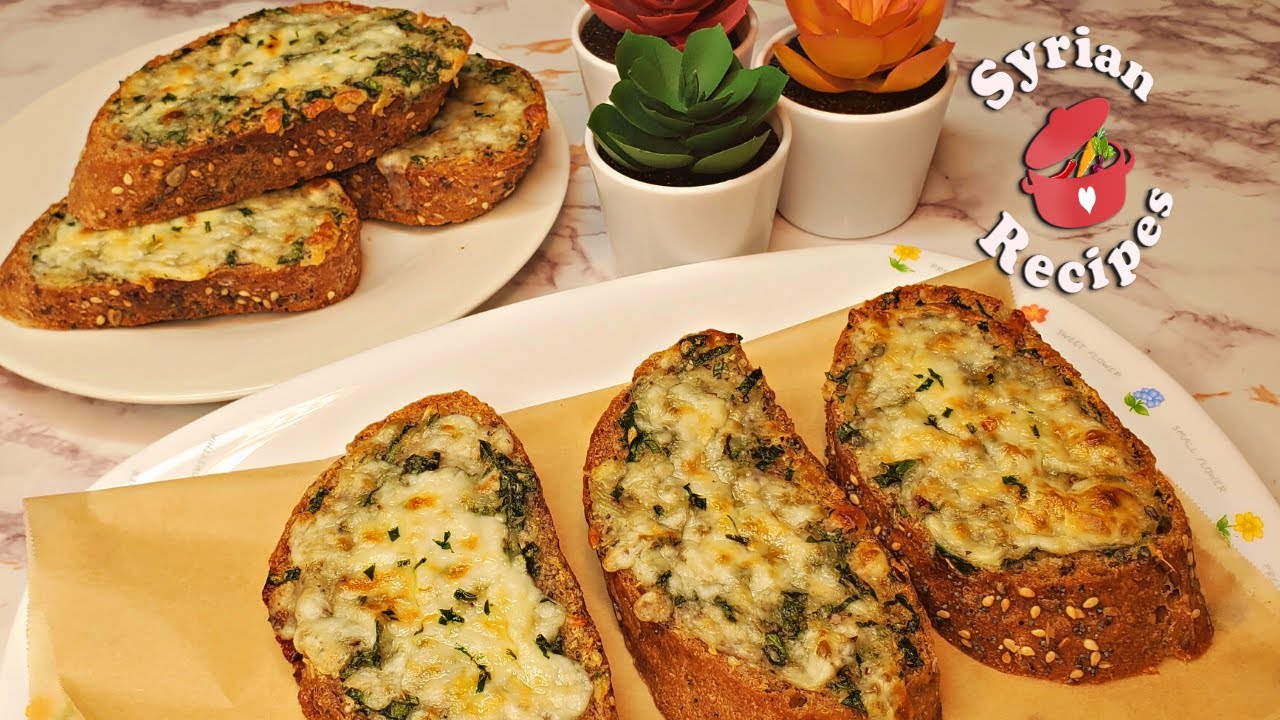 Perfect Homemade Garlic Bread وصفة خبز الثوم بأشهى طريقة by Syrian Recipes.