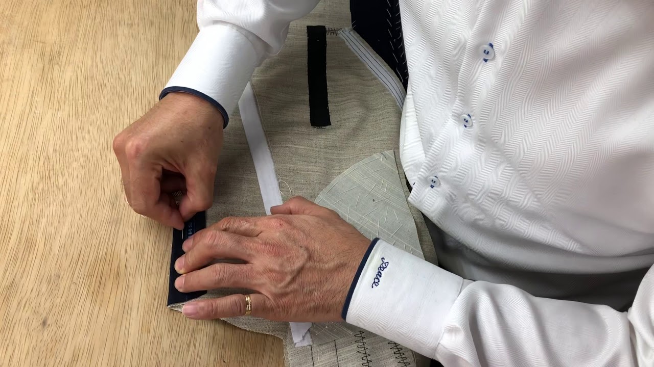 格蘭訂製西服陳和平 紮手工西服胚衣教學技術示範-23
