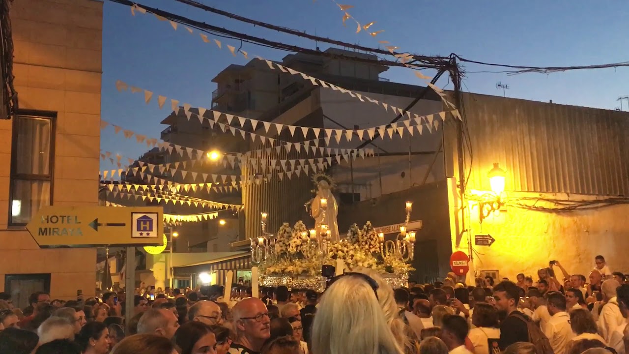 Virgen del Carmen Torre del Mar //Entrada al barrio 2018