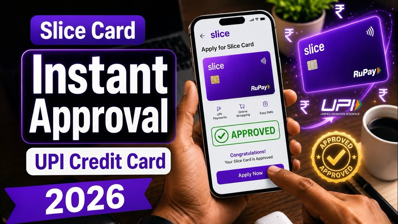 Slice Credit Card Apply Kaise Kare | InstantApproval + UPI Credit Card 2026