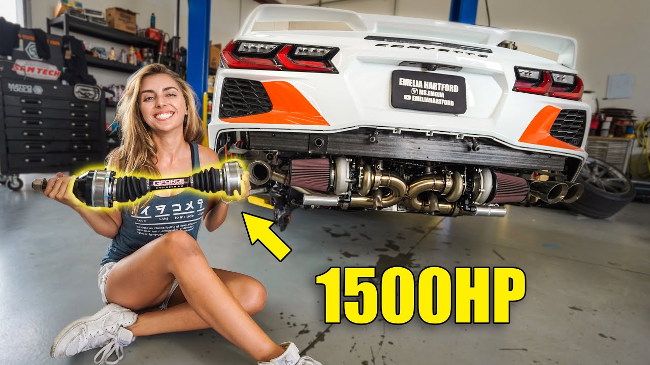 Prepping my Twin Turbo C8 Corvette for 9 second 1/4 pass *1500hp+ Axles*