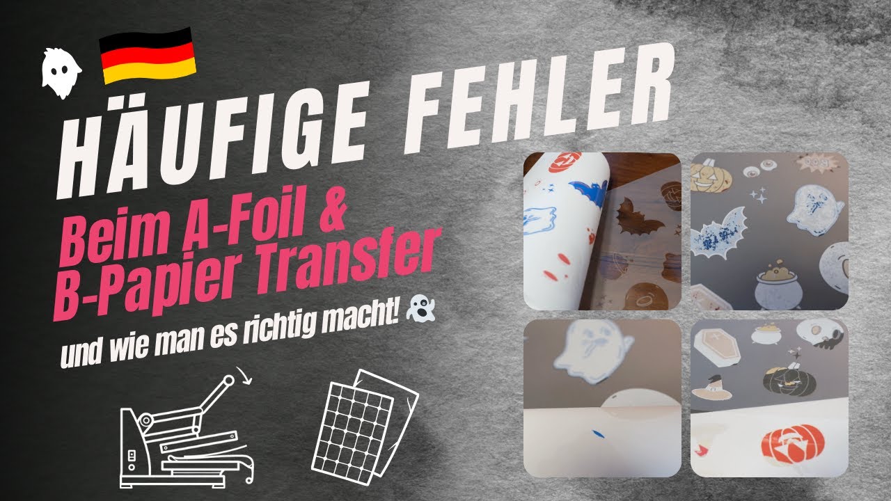 Die häufigsten Fehler beim A-Foil und B-Papier Transfer – und wie es richtig geht!