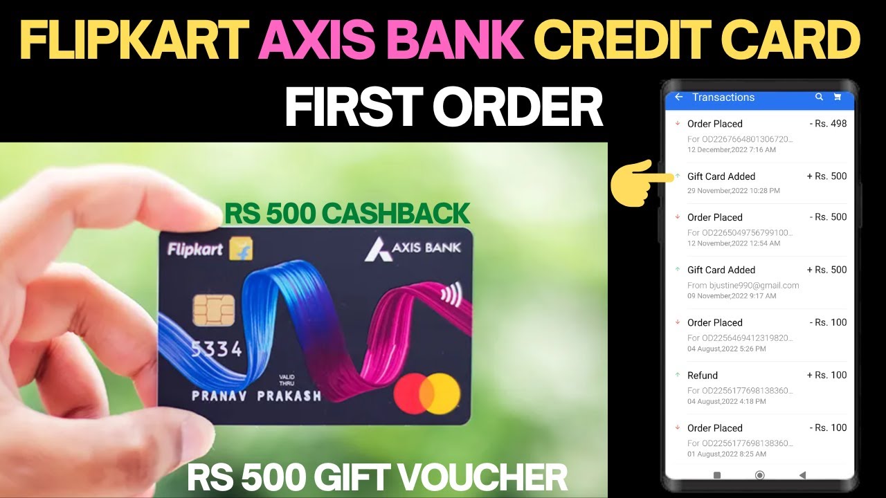 Flipkart Axis bank Credit Card se Order kaise kare? flipkart axis bank credit card first order 🛒