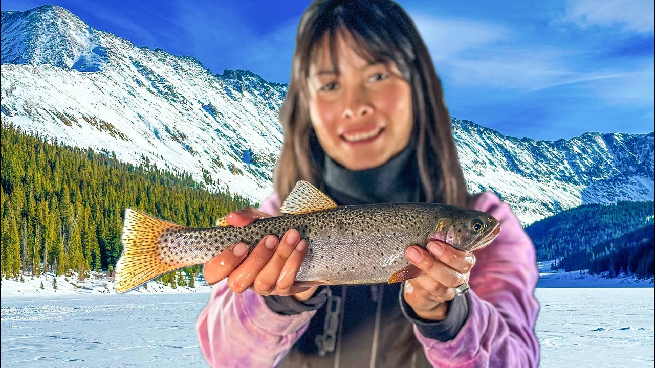 Ice Fishing for Cutthroat Trout at Clinton Gulch Reservoir