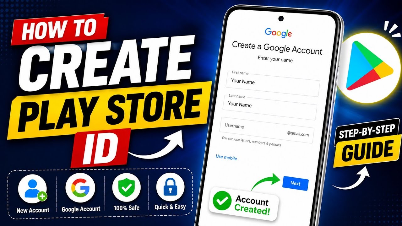 Play Store ID कैसे बनाए | How To Create Play Store ID 