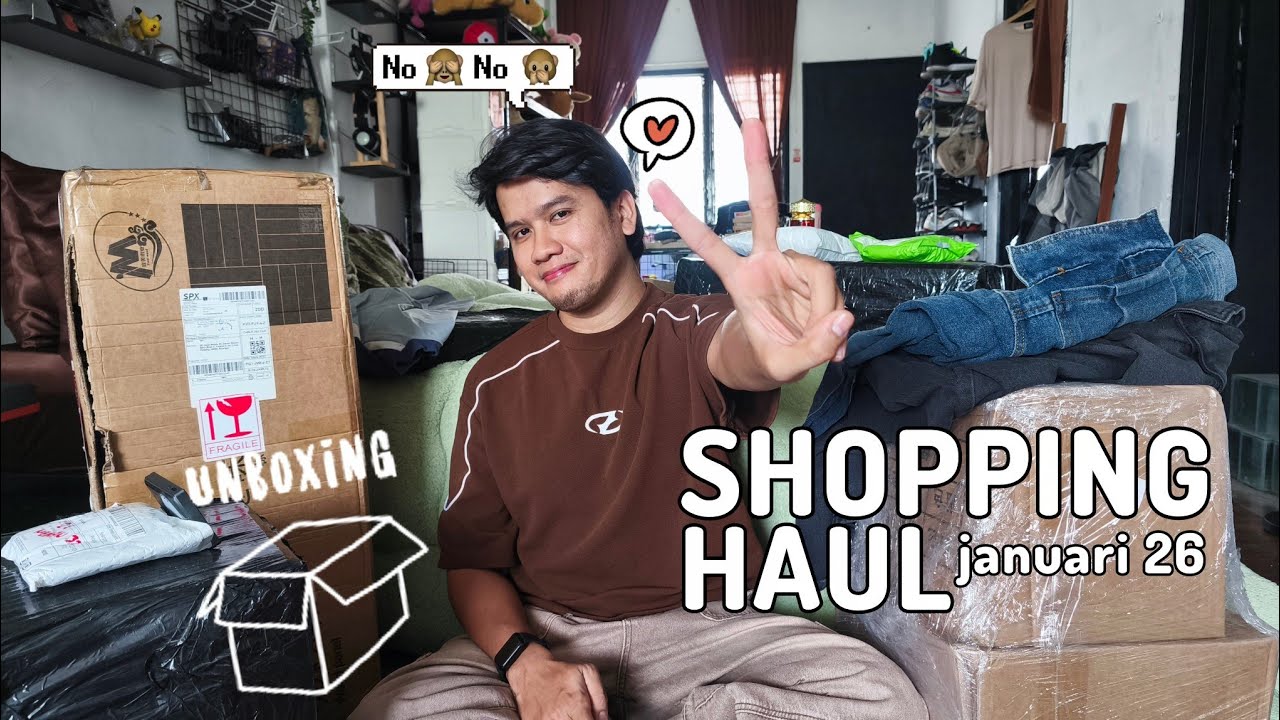 SHOPEE , TIKTOK & SHEIN SHOPPING HAUL MALAYSIA (edisi January 2026) | Malaysia Living Alone Vlog