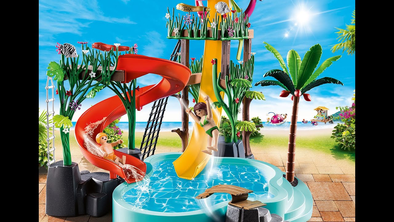 Playmobil 2022 - PARC aquatique family fun picsine