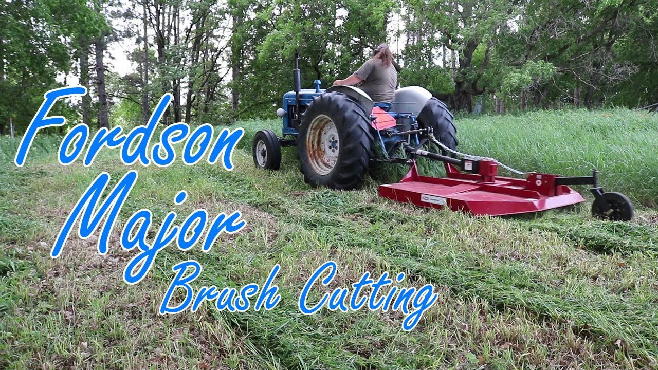 Fordson Major Brush Cutting - Walco Mower