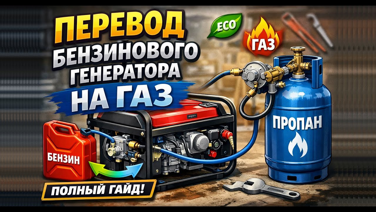 ПОДКАСТ: Перевод Бензинового Генератор на ГАЗ - полный гайд