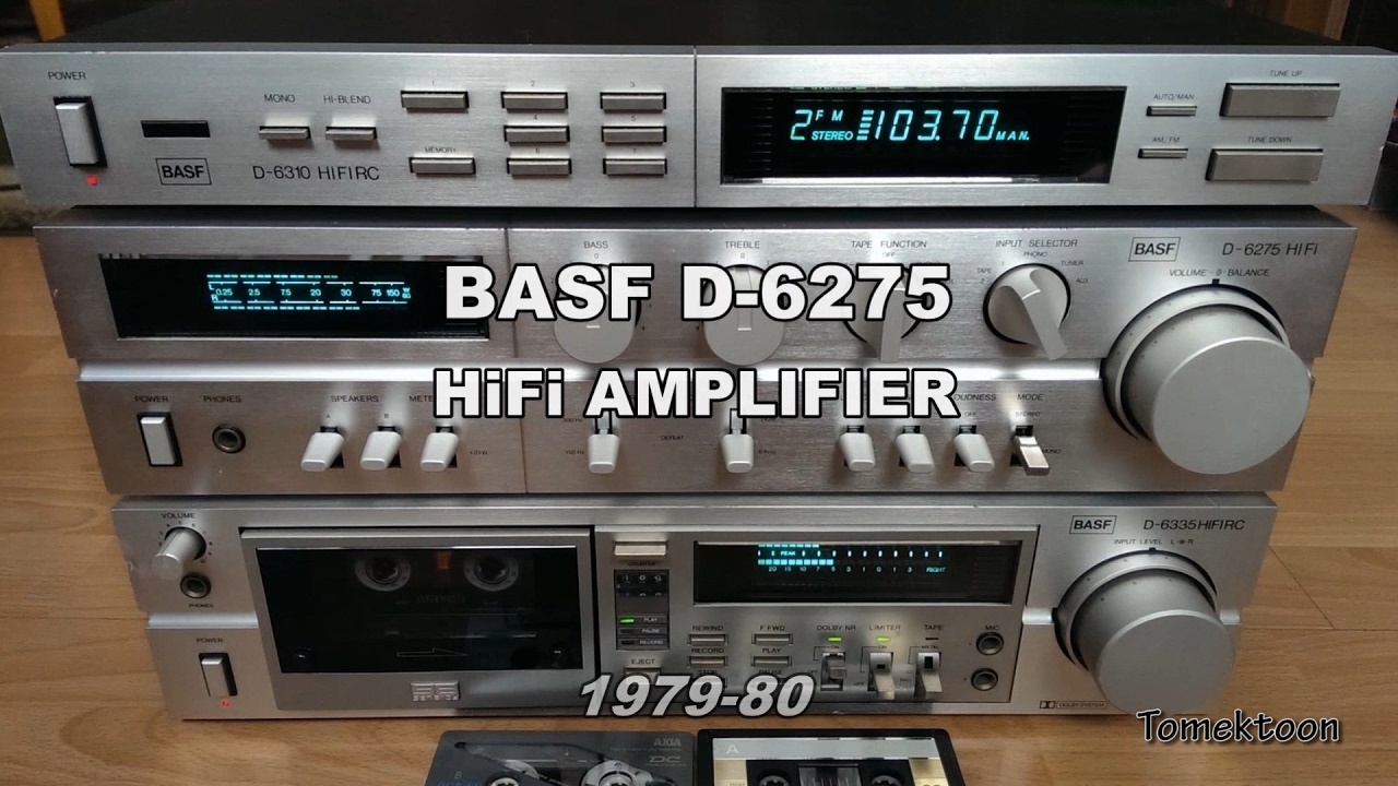 BASF D-6275 HiFi Amplifier teardown/inside (1979-80)