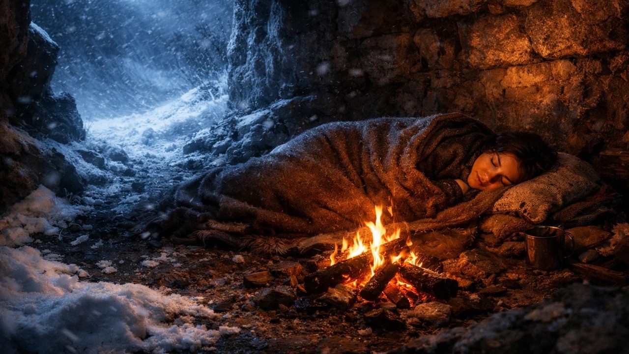 Todos pensaron que el frío la mataría en su cueva — catorce días después, era ella quien los...