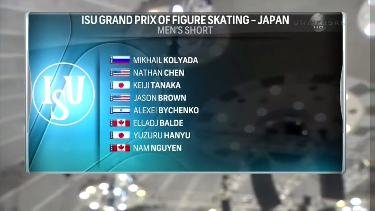 2016 NHK Trophy - Men SP Universal HD Full Broadcast