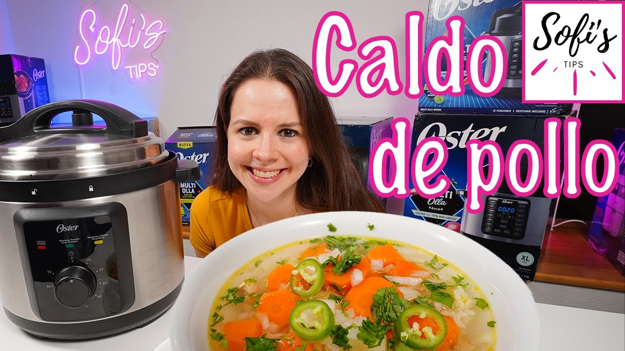CALDO DE POLLO en Multiolla Oster InstantPot Ninja Foodi Comida saludable casera en menos de 30 min!