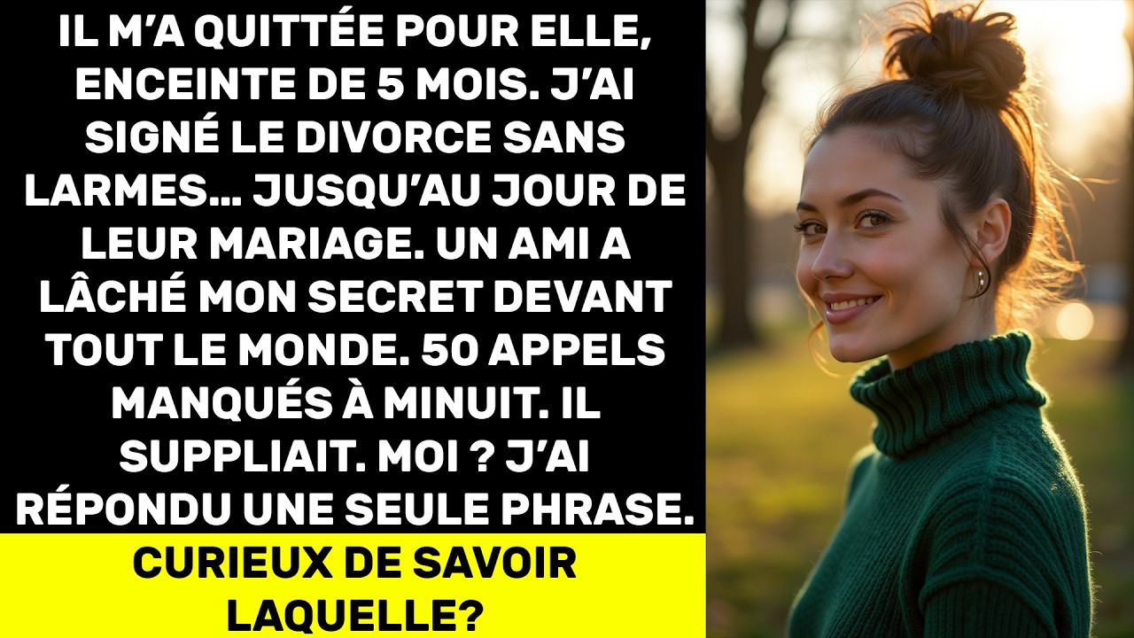 50 appels manqués à minuit le jour de son mariage… ma réponse l’a achevé