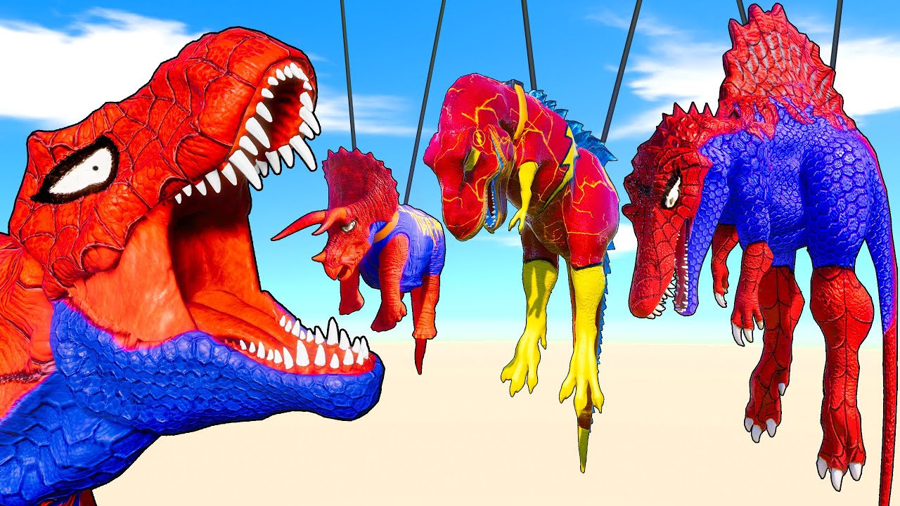NEW Spider-Man Dinosaur Rescue All Superheroes Dinosaurs From Patrol Team Rebirth Jurassic Spiderman