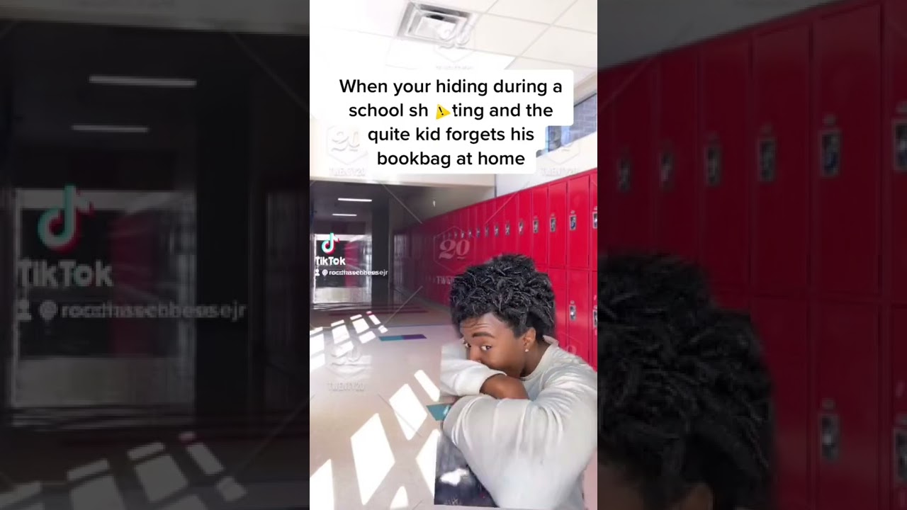 When your hiding during a school lockdown and this happens😭‼️
