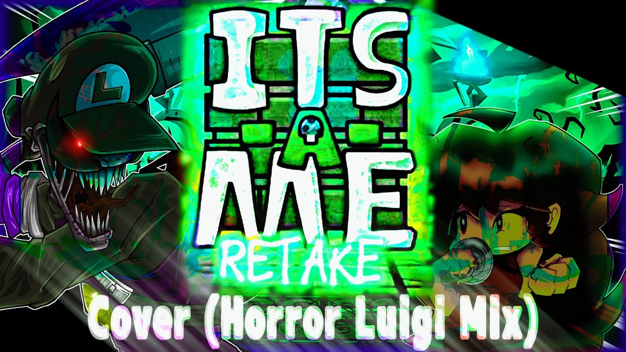 FNF ITS A ME RETAKE - MIX HORROR LUIGI.EXE | COVER VISUALIZER MARIO'S MADNESS #mariomadness #cover 