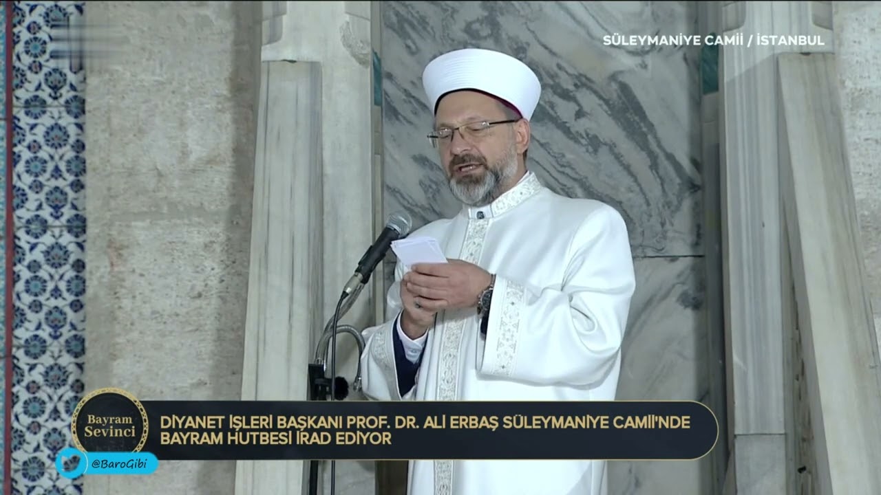 Ali Erbaş - Ramazan Bayramı Hutbesi + İngilizce (Bayram Sevinci) (2 Mayıs 2022)