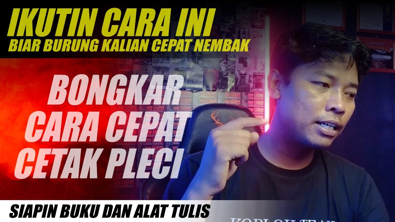 BONGKAR CETAK PLECI DAN DOPINGAN TERBAIK  ( JANGAN LUPA CATET )