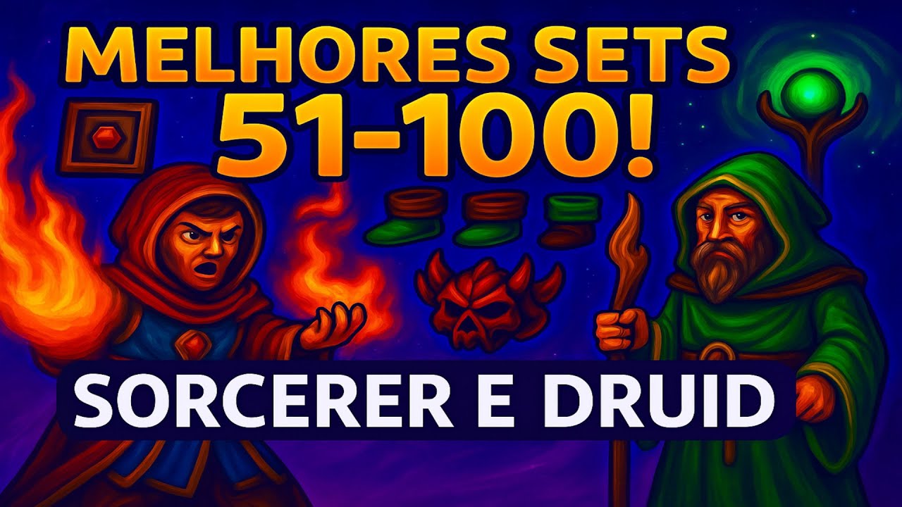 🔮 SET IDEAL para SORCERER e DRUID do LV 51 ao 100 no TIBIA! | Dano, Proteção e Custo-Benefício!