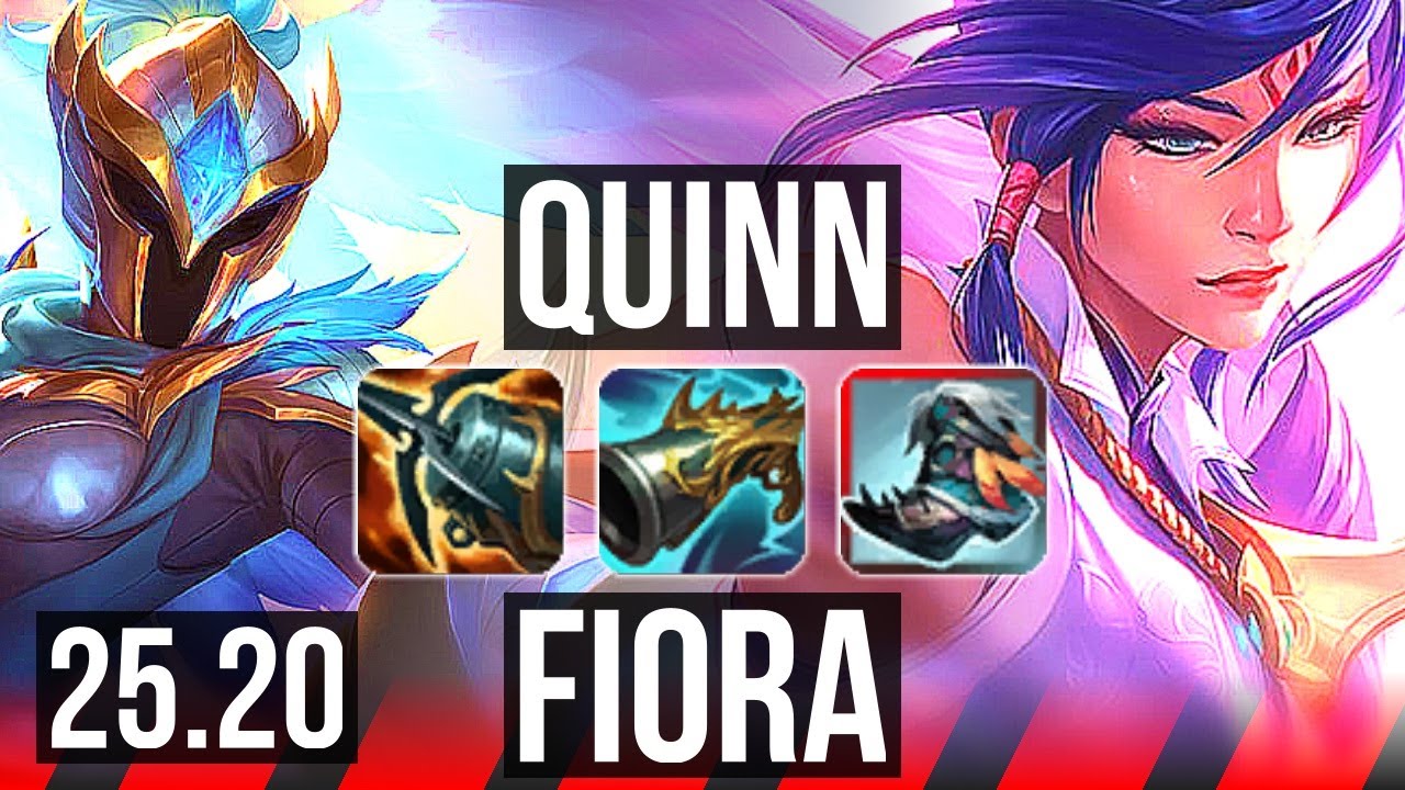 QUINN vs FIORA (TOP) | 22/2/10, Legendary | EUW Master | 25.20