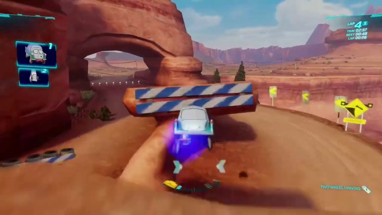 Cars 2 The Video Game | Young Professor Z - Timberline Sprint | 9 laps