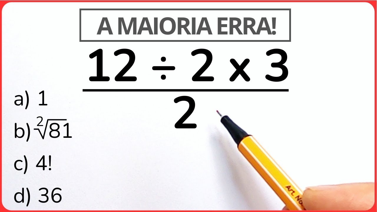 MATEMÁTICA BÁSICA🔥NINGUÉM CONSEGUE RESOLVER!